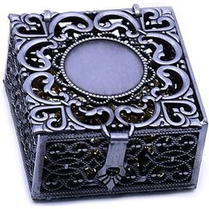 Rozenkrans Bead Box Ketting Metalen Christian Katholieke Religieuze Sieraden Case Opslag