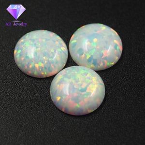 White Opal Stone Flat Terug Opal Cabochon 8 Mm Opal Cabochon Steen Voor Ring