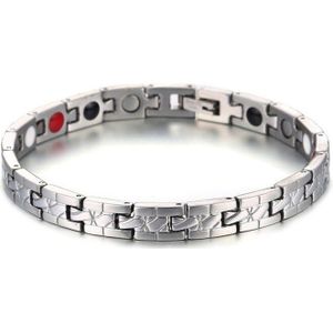 Nhgbft Zwarte Kleur Germanium Magnetisme Rvs Armband Voor Heren Anion Gezonde Energie Armband Armbanden