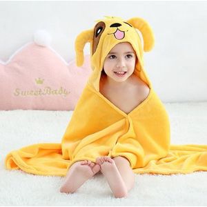 Kinderen Badjassen 0-6 Jaar Gele Hond Strand Dragen Baby Meisjes Kleding Dier Slaap Gewaden Hooded Roupa infantil De Banho