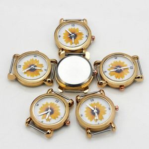 Shsby Diy Persoonlijkheid Goud Zilver Rose Gouden Horloge Header Bloem Cirkel Horloge Tafel-Kern Horlogeband Horloge Accessoires