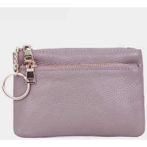 Mannen Vrouwen Card Coin Holder Soft PU Lederen Kaarthouder Vrouwen Portemonnee Sleutelhouder Zip Wallet Pouch Bag Purse