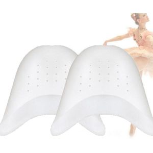 2Pairs Toe Protector Siliconen Gel Pointe Teen Cap Cover Voor Tenen Zacht Pads Protectors Voor Ballet Schoenen Voeten Zorg gereedschap