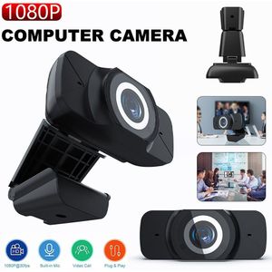 Spash Mini 1080P Hd Webcam Usb Computer Camera 30fps Auto Focus Cam Met Microfoon Voor Meeting Online Les Gaming video Chat