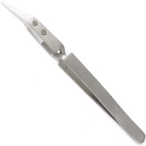 Precisie Keramische Pincet Rvs Pincet Reverse Hittebestendige Cross Lock Diy Huishoudelijke Reparatie Handgereedschap