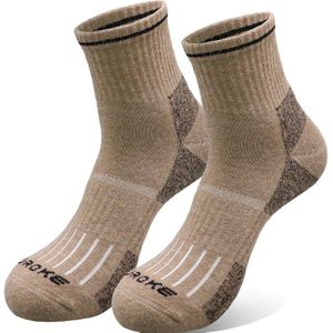 Unisex Vrouwen Mannen Outdoor Sport Sokken Kwart Hoge Warme Cushioned Katoenen Sokken Voor Herfst Winter Wandelen Trekking En Dagelijkse Slijtage