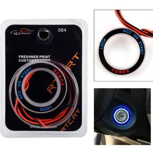 TAIHONGYU Auto Contactslot Sleutel Gat Blauwe LED Light Ring Cricle Universal fit voor Ford