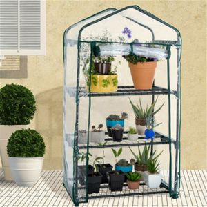 Cover Tuin Plant Planten Warmhouse Mini Draagbare Hardy Bloem Huis Groeien Zonder Ijzer Stand Home Anti-Storm Pvc Kas