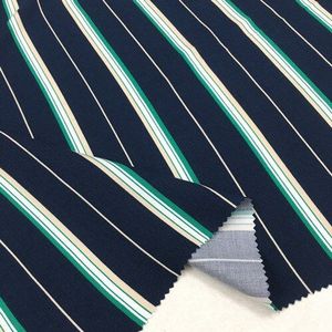 2022 Rayon Fijne Twill Print Stof Kleur Streep Print Stof Mode Vrouwen Jurk Stof