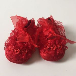 Zomer Pasgeboren Baby Baby Meisje Prinses Zachte Crib Zool Lace Bloemen Riband antislip Ballet Schoenen