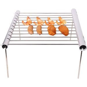 Voor Camping Outdoor Mini BBQ Grill Rvs BBQ Grill Vouwen BBQ Grill Barbecue Accessoires Draagbare BBQ Koken Gereedschap
