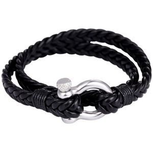 YIZIZAI Vintage Lederen Armband roestvrij stalen Gesp Mannen Survival Charm armbanden bangles homme Sieraden Pulseras