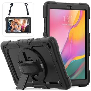 360 Rotatie Hand Strap &amp; Kickstand Silicone Tablet Case Voor Samsung Galaxy Tab Een 10.1 Case Sm T510 T515 beschermhoes