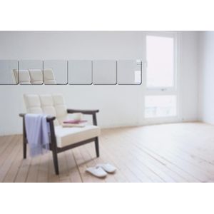 Diy 3D Spiegel Acryl Muurschildering Muurstickers Spiegel Effect Kamer Vierkante Home Decor 15*15Cm
