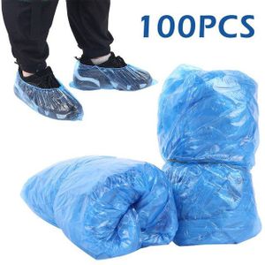 100Pcs Schoenen Cover Case Wegwerp Plastic Anti Droplet Dust Regen Overschoenen Wegwerp Waterdichte Schoen Cover