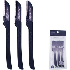 3Pcs Wenkbrauw Trimmer Facial Razor Hair Remover Trimmer Scherpe Make Mes Make-Up Tool