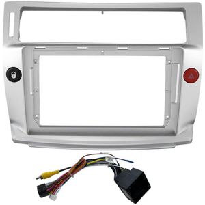 Auto Radio Center Stereo Radio Dvd Gps Plate Panel Frame Fascia Vervanging Voor Citroen C-Quatre C4 2004