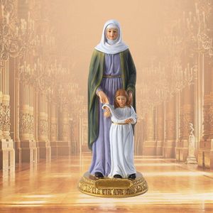 Virgin Mary Met Saint Anne Gezegend Katholieke Sculptuur Hars Christian Standbeeld