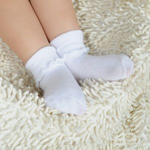 Kids Sokken Baby Jongens Sokken 6 Paar/partij 100% Katoenen Witte Sokken Baby Meisjes Sok