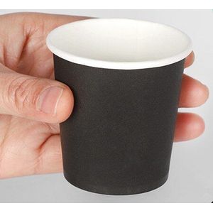 100 Stuks 100 Ml Kleine Wegwerp Koffie Cup 4 Oz Wijn Melk Thee Yoghurt Vruchtensap Drinken Mini Smaak Cup dessert Papier Cups Met Deksel