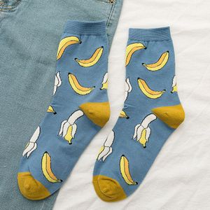 1 Paar Leuke Avocado Aardbei Banaan Fruit Medium Kousen Grappige Japanse Zoete Stijl Sokken Casual Kawaii Meisje Sokken