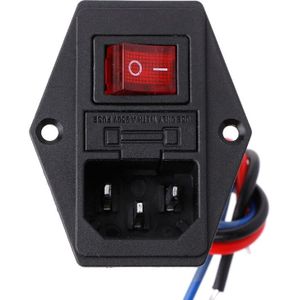3D Printer U-Type Plug Voeding Switch Adapter Socket Met Schakelaar En Zekering R9JC