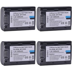 1200Mah 7.2V NP-FH50 Np FH50 FH50 Batterij Voor Sony FH70 FH100 A230 A330 A290 A380 A390 HDR-TG1E TG3 TG5 TG7 DSC-HX1 DSC-HX200.