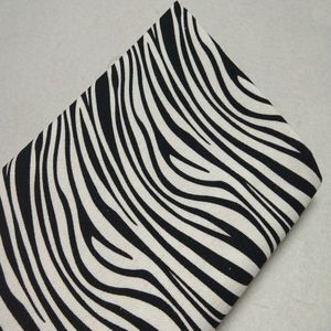 Mooie Dikke Zwart Wit Zebra Streep Gedrukt Canvas Katoen Stof 50X145Cm Patchwork Diy Naaien Tafelkleed Gordijn Kussen thuis