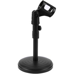 Opvouwbare Desktop Statief Mic Stand Verstelbare Hoek Opvouwbare Tafel Tops Microfoon Mount Houder Stand Bracket Plastic Zwart