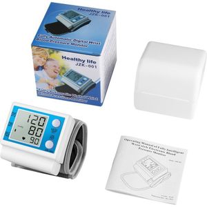 Digitale Pols Type Bloeddrukmeter Elektronische Lcd-scherm Tonometer Hartslag Meter Bloeddrukmeter