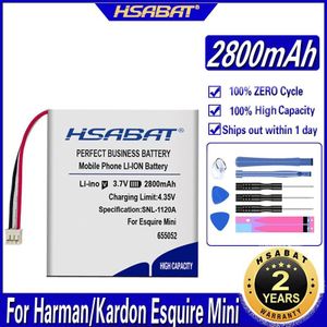 Hsabat P655252 2800Mah Batterij Voor Harman Kardon Esquire Mini Speaker Luidspreker Batterijen