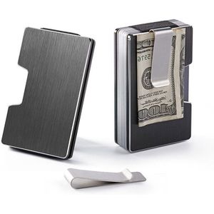 Anti Rfid Aluminium Metalen Creditcardhouder Mannen Slanke Magsafe Macsafe Wallet Case Bank Kaarthouder Bescherming Mini Pocket