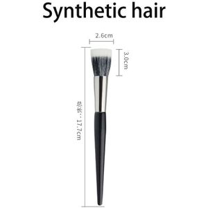 Double-Layer Geitenhaar Brush Meandersteken Meandersteken Blush Highlighter Make-Up Borstel Foundation Markeerstift Meandersteken Make-Up Tool