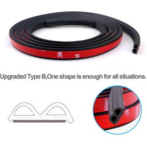 D B Z P Type Auto Deurafdichting Geluidsisolatie Tochtstrip Afdichting Rubber Strip 2 Meter Kit Voor Deur Kofferbak kap Gap Filler