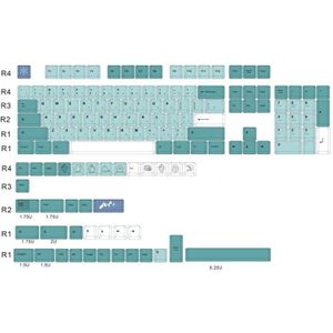 142 Toetsen Gmk Ijsberg Pbt Keycap Cherry Profiel Dye-Sub Japanse Engels Keycaps Voor Mechanische Toetsenbord 61 64 84 108 Layout