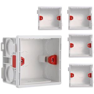 86 Type Elektrische Verstelbare Montage Doos Cassette Schakelaar Stopcontact Junction Box Verborgen Verborgen Interne Montage Doos Witte