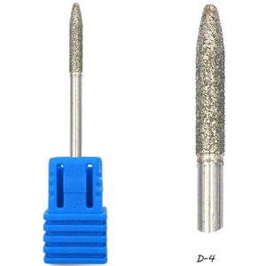 Hytoos Diamond Nail Boor 3/32 "Rotary Burr Cuticle Schoon Manicure Snijders Boor Accessoires Nail Mills-L0310D