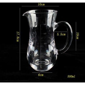 Pc Acryl Vruchtensap Pot Plastic Rode Wijn Dispenser Transparant Thee Pot Glas Melk Koffie Waterkoker Meten Mok Decanter Liquor
