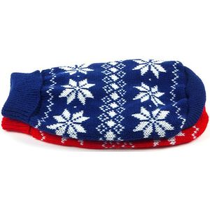 Pet Kleding Mode Trui Kleding Kleine Knit Voor Puppy Warm Sneeuwvlok Kostuum Kerst Hond Jas