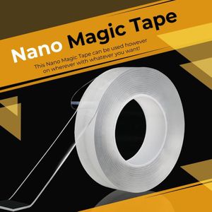 Ruban adhésif Double Face Simple Fix - 3m x 2.5cm - Nano Tape - Grip Tape -  Plakkers 