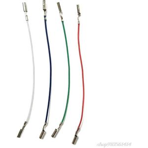 3/4Pcs Universele Cartridge Phono Cable Leads Header Draden Voor Platenspeler Phono Headshell O20 20