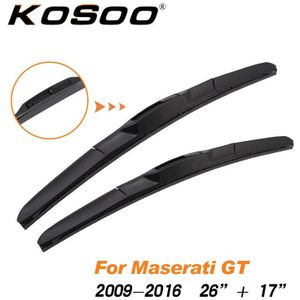 Kosoo Voor Maserati Gt 26 ""+ 17"" Auto Ruitenwisser blades Fit Haak Armen Auto Accessoires