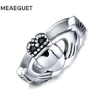 Meaeguet Mode Trouwringen Vintage Claddagh Wedding Ring Voor Vrouwen Met Mijn Handen Ik U Mijn Hart