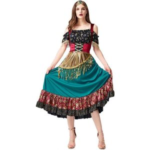 Vrouwen Starlight Zigeuner Jurk Carnaval Flamenco Dancer Kostuum Vrouwen Stage Performance Party Tassel Dance Buikdans Kostuum