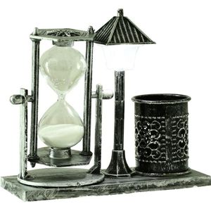 Europese Retro Pen Houder Night Lamp Zand Timer Urenteller Decoratie Innovatieve Voor Studenten