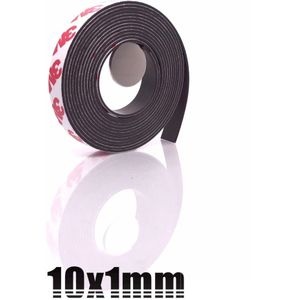 1 Meter Rubber Magneet 10*1 Mm Zelfklevende Flexibele Magnetische Strip Rubber Magneet Tape Breedte 10 Mm Dikte 1 Mm 10 Mm X 1 Mm