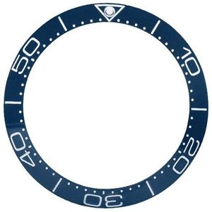 Universal 38Mm Horloge Gezicht Keramische Bezel Insert Horloge Cover Horloges Vervangen Accessoires Zwart/Blauwe Kleur