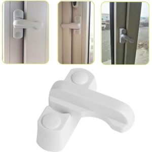 Plastic + Rvs + Zinklegering Upvc Kind Veilig Security Window Deur Sash Lock Veiligheid Deurkruk Sweep Klink