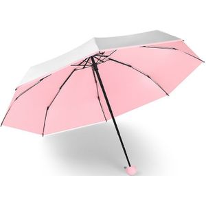 Mini Pocket Paraplu Vrouwen Titanium Zilver Lijm UV Kleine Paraplu Regen Vrouwen Waterdichte Mannen Parasol Handig Meisjes Reizen