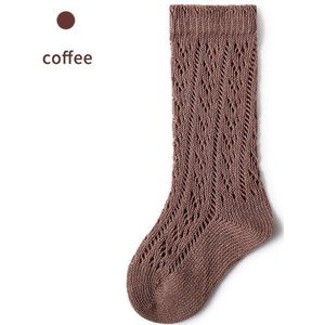 Effen Kleur Babysokjes Voor Jongens Meisjes Knie Hoge Sokken Zachte Katoenen Ademende Hollow Zuigeling Zomer Mesh Sokken Voor Peuter kids